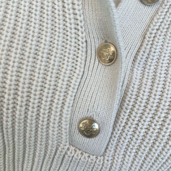 J. Crew Cream Ribbed Sweater S - Picture 2 of 7
